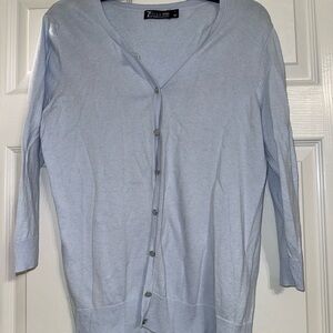 Avenue Light Blue Women's Cardigan